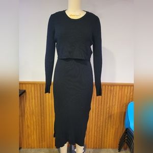 Seraphine Maternity and Nursing Sweater Dress